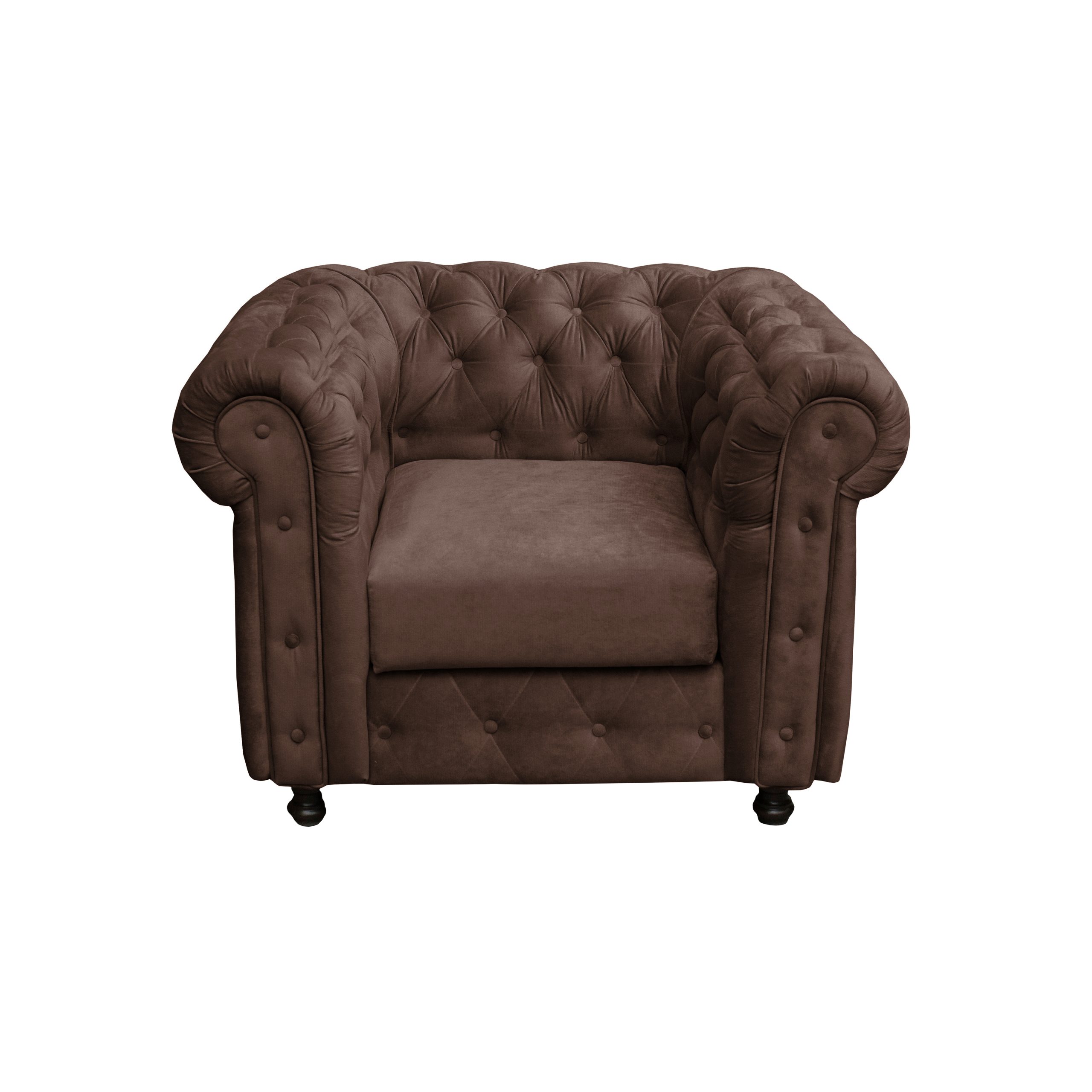 CHESTERFIELD 1 SEATER MALINA 04 BROWN (2) Диван Chesterfield - Image 1
