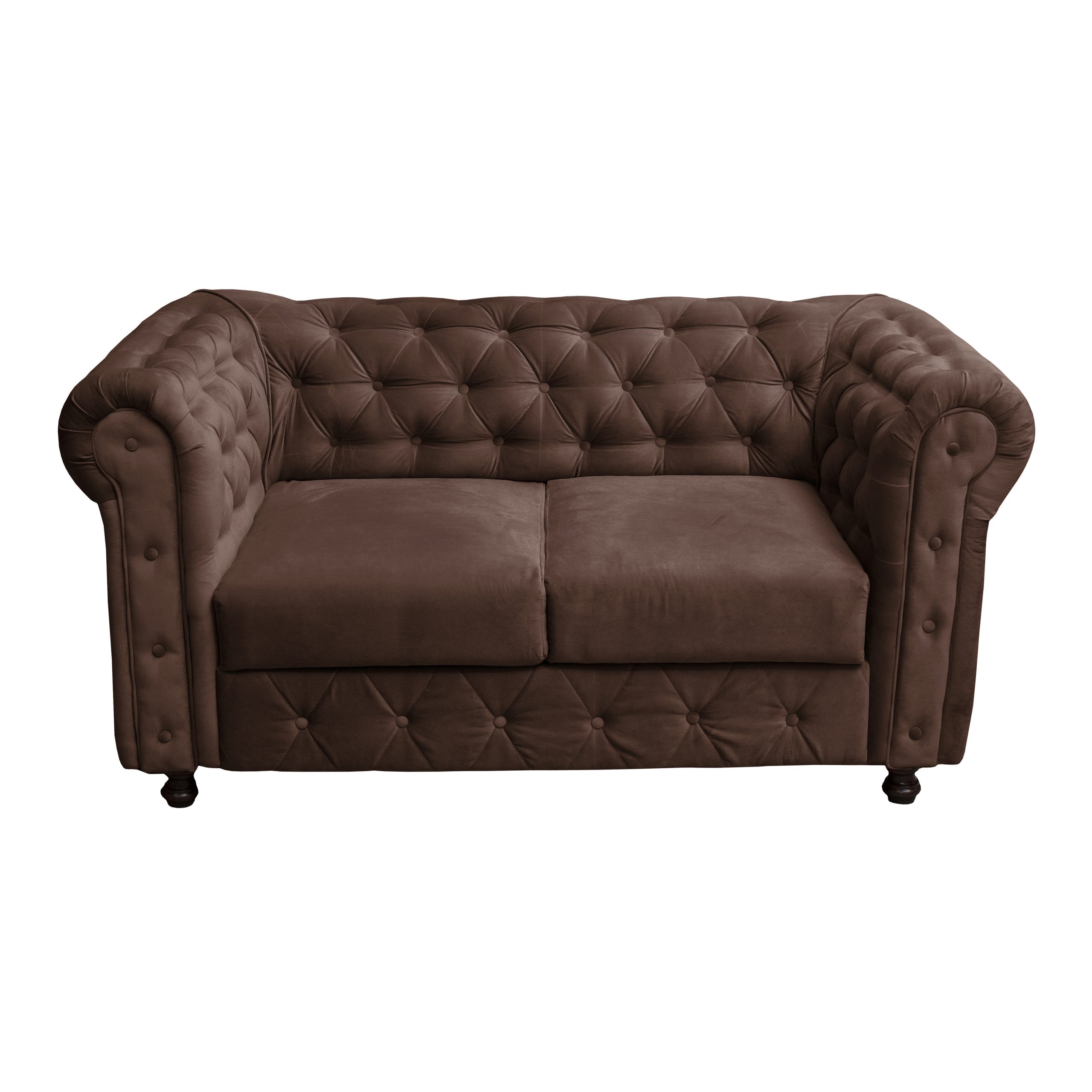 CHESTERFIELD 2 SEATER MALINA 04 BROWN (2) Диван Chesterfield 2 - Image 1