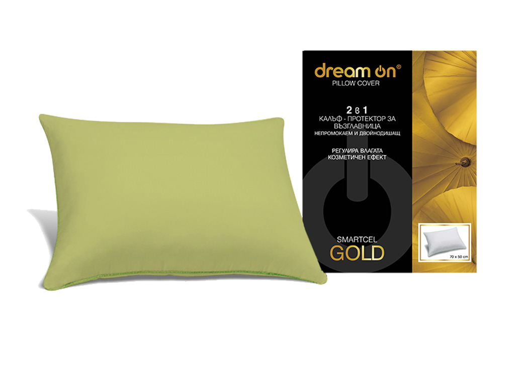 Протектор за възглавница Протектор за възглавница SMARTCEL GOLD GREEN - Image 1