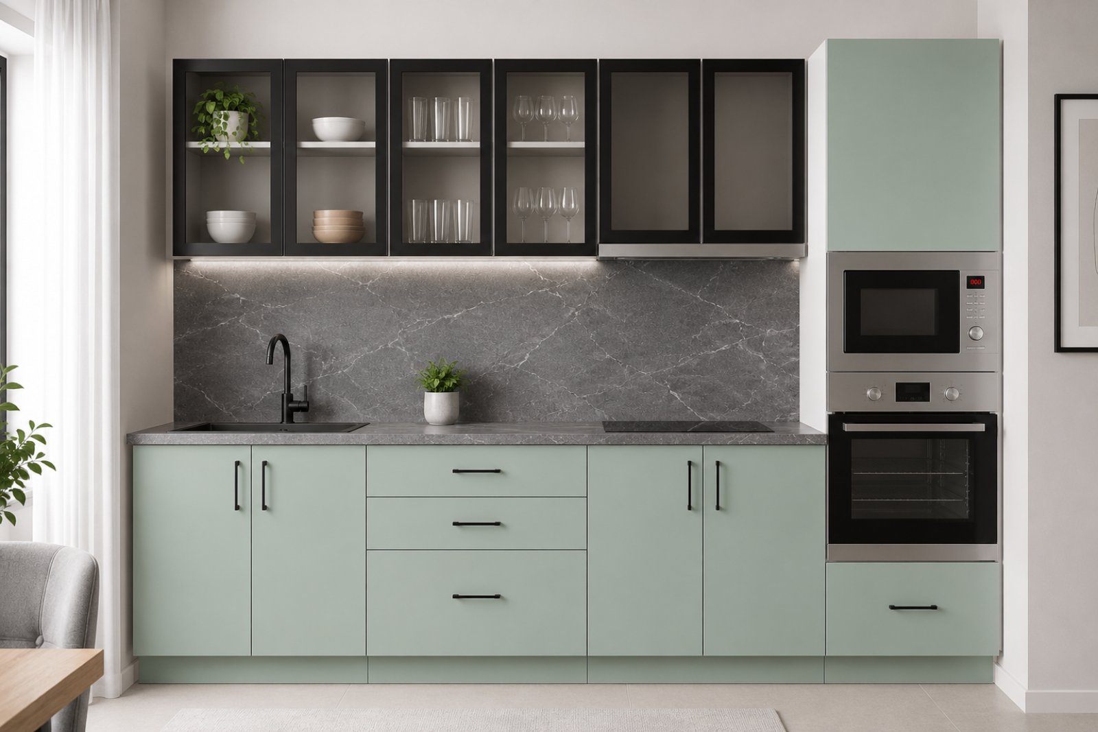 Mat-240-menta.jpg Кухненски комплект Мат 240 - Image 1