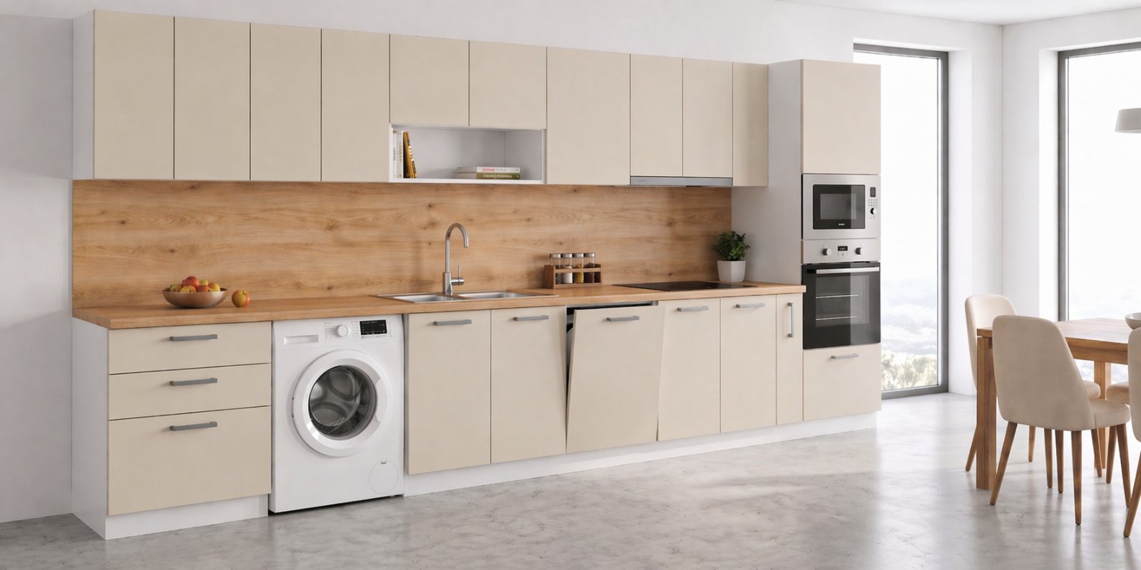 kuhnq mat 385 render 3 Кухненски комплект Мат 385 - Image 1